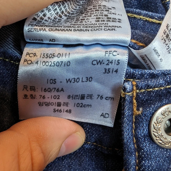 Levi's Women Blue Denim Jeans W30 L 30 Straight Leg - Picture 3 of 8